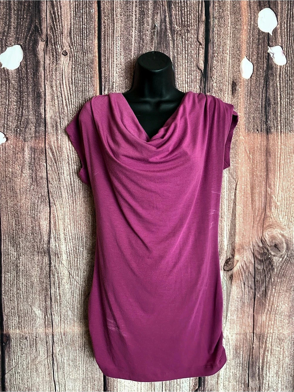 Susie Rose Lace Back Cowl Neck Tunic in Pink Size large (11-13)